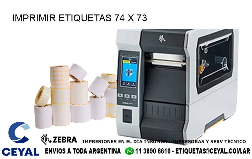 IMPRIMIR ETIQUETAS 74 x 73