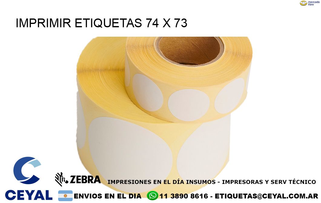 IMPRIMIR ETIQUETAS 74 x 73