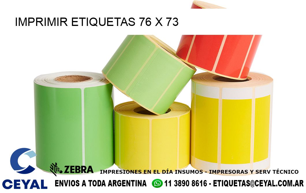 IMPRIMIR ETIQUETAS 76 x 73