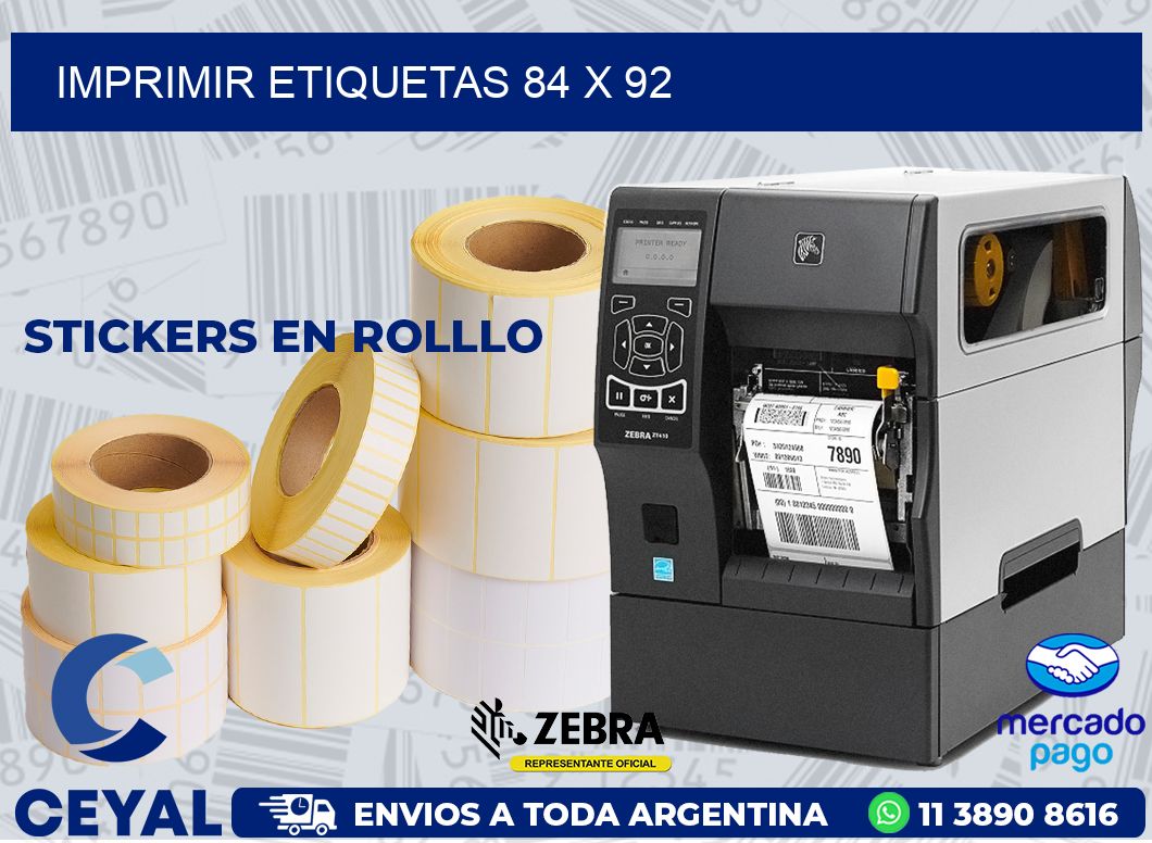 IMPRIMIR ETIQUETAS 84 x 92