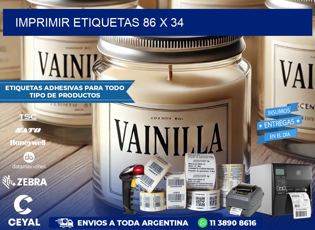 IMPRIMIR ETIQUETAS 86 x 34