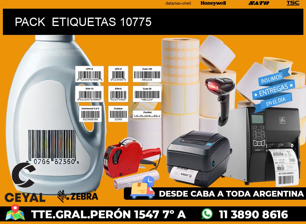 PACK ETIQUETAS 10775