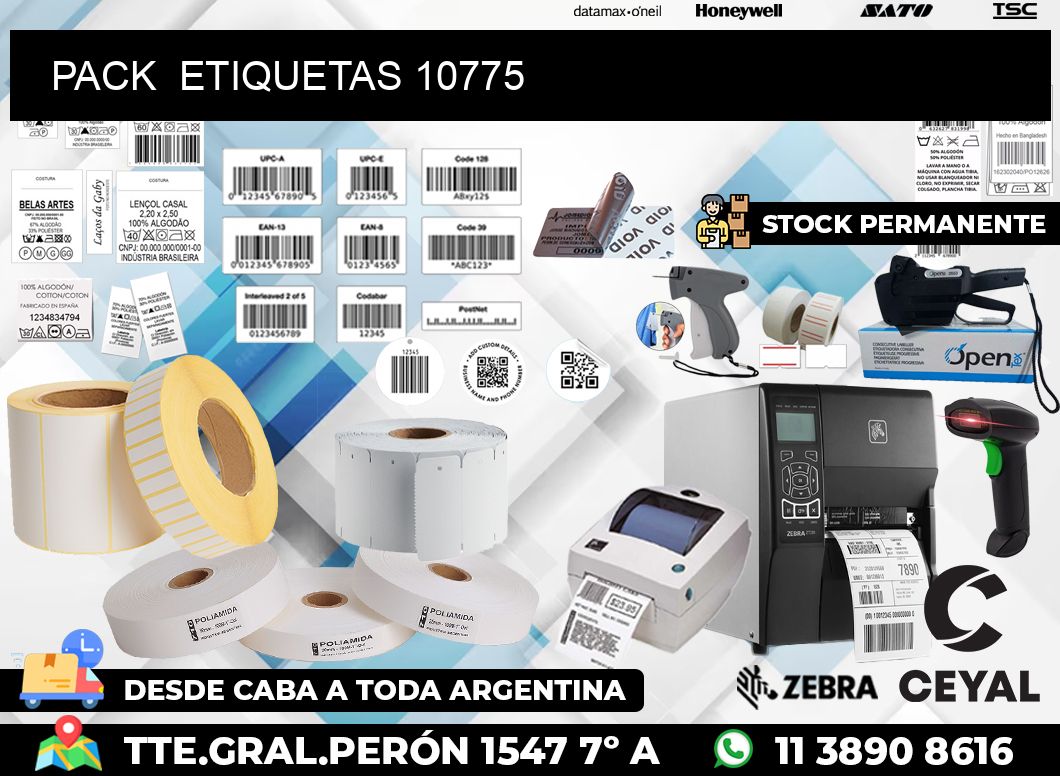 PACK ETIQUETAS 10775