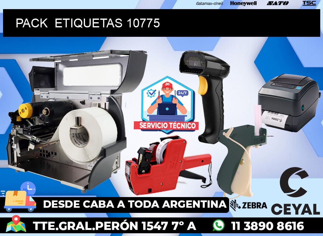 PACK  ETIQUETAS 10775