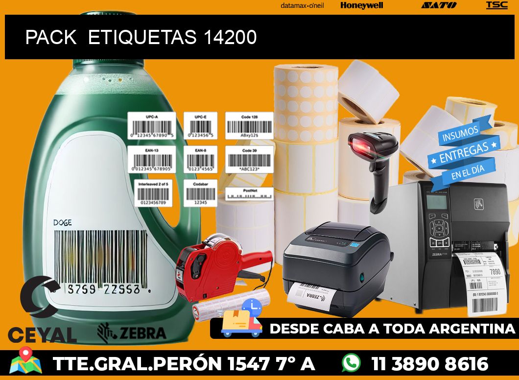 PACK ETIQUETAS 14200