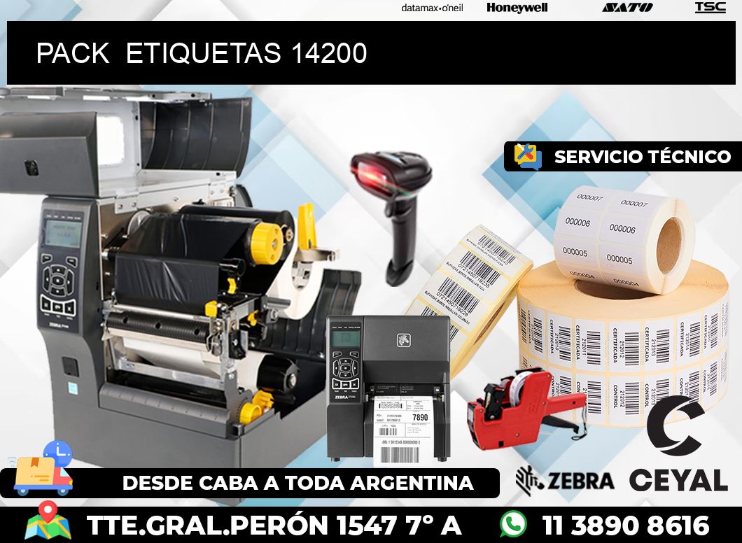 PACK ETIQUETAS 14200