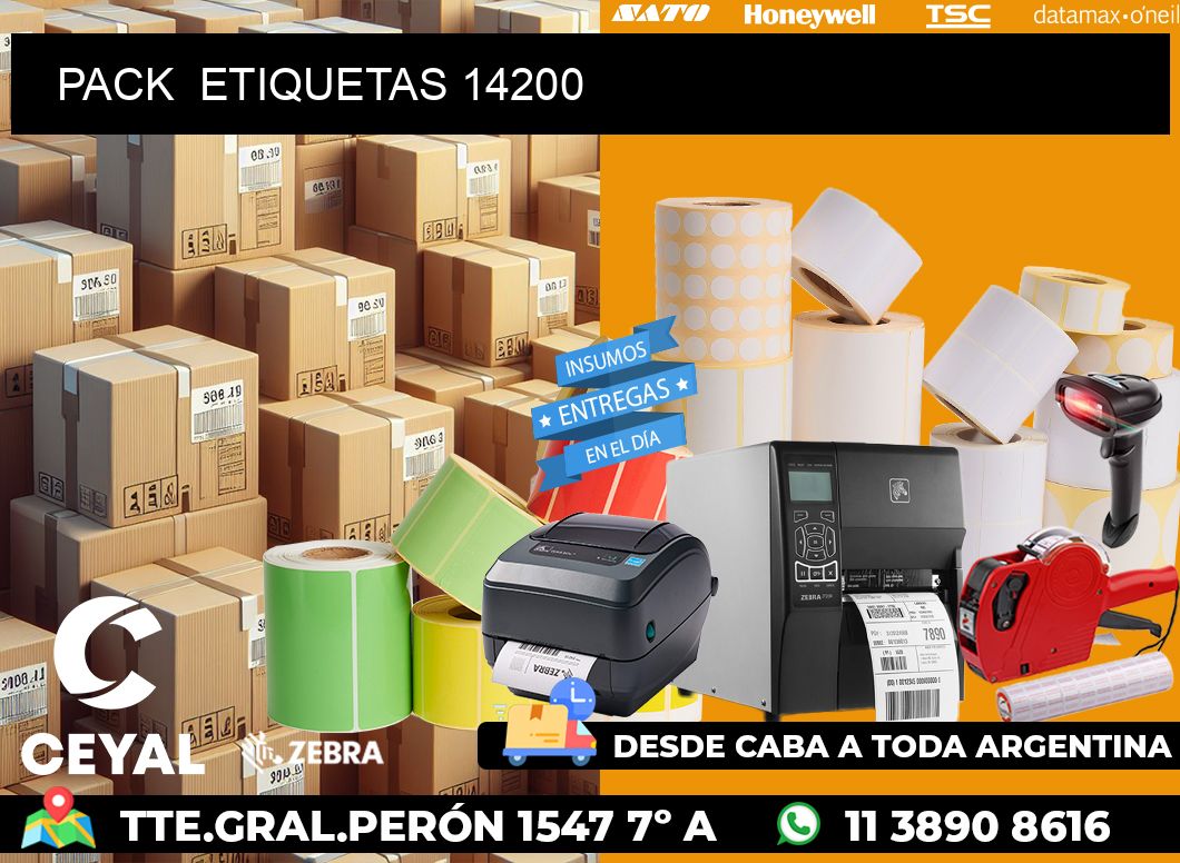 PACK ETIQUETAS 14200