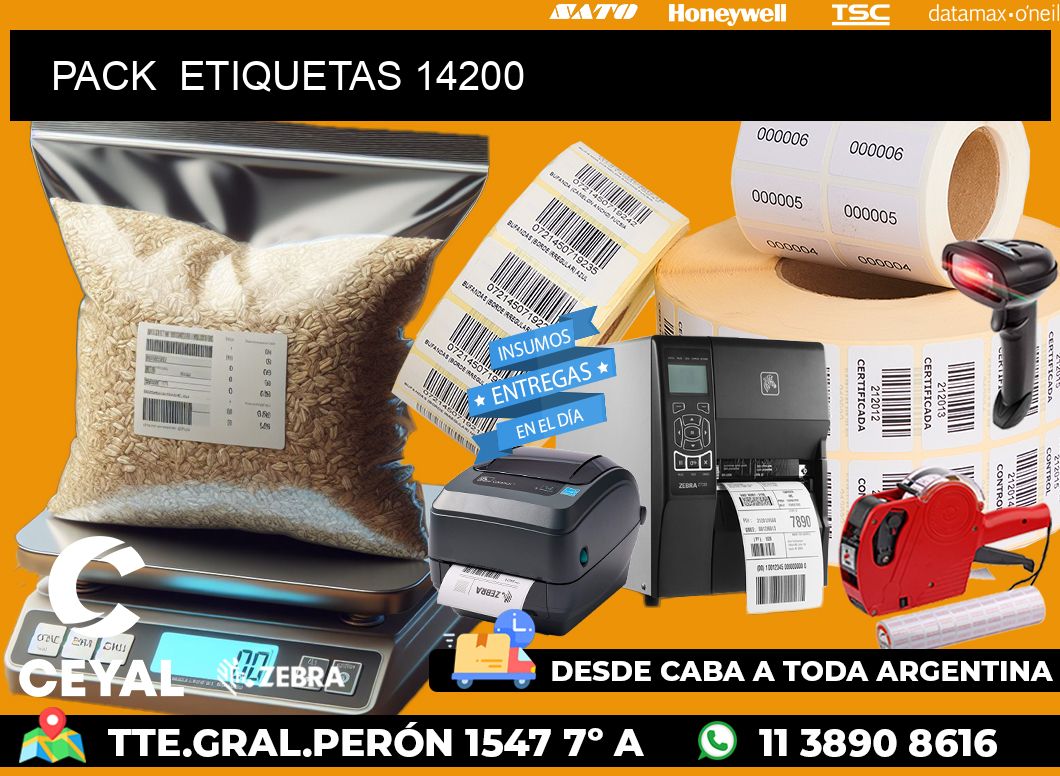 PACK ETIQUETAS 14200