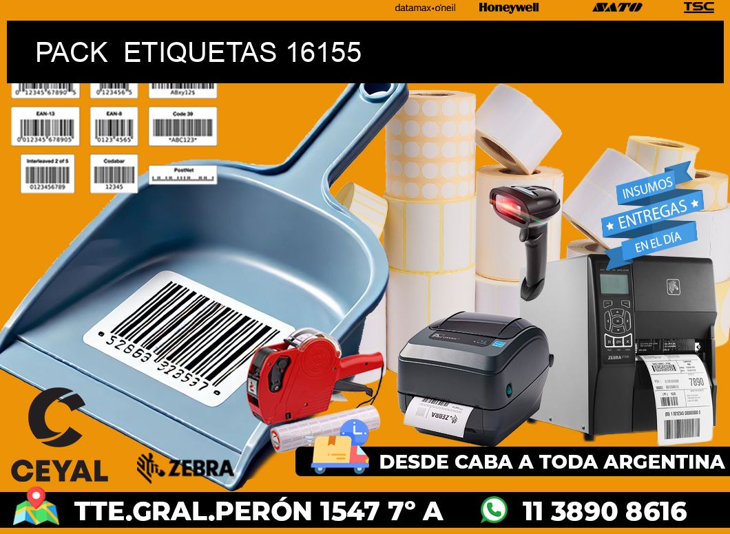 PACK ETIQUETAS 16155
