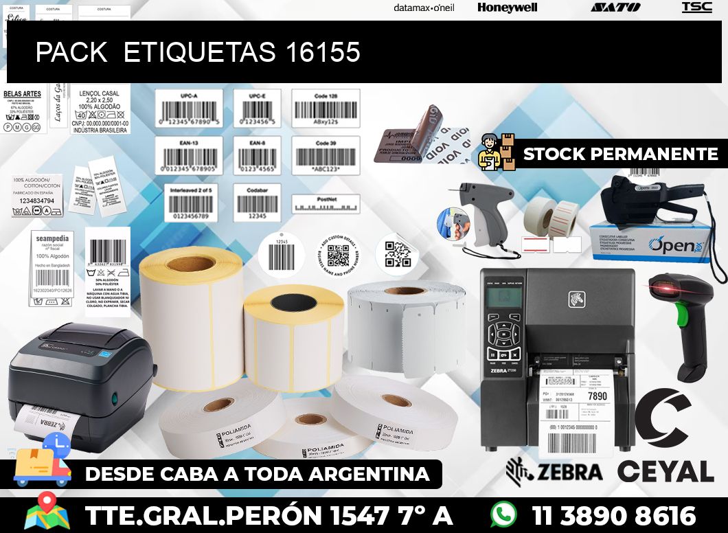 PACK ETIQUETAS 16155