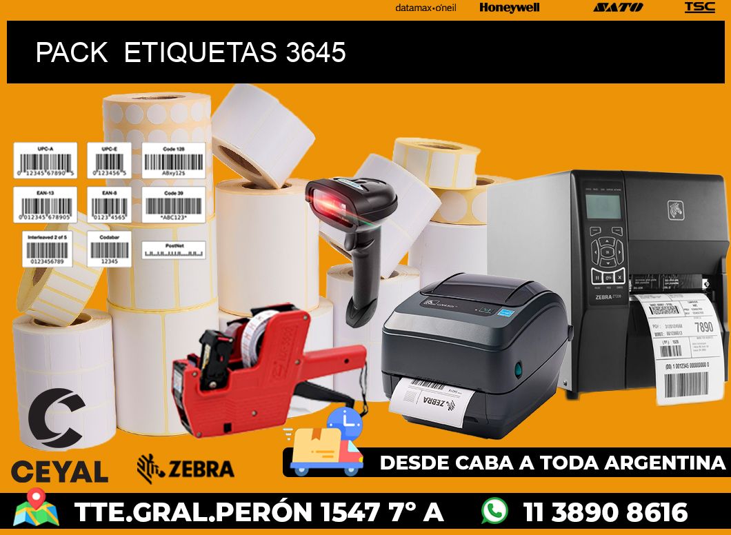 PACK ETIQUETAS 3645