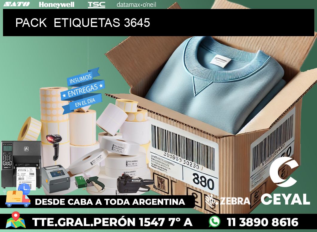 PACK ETIQUETAS 3645