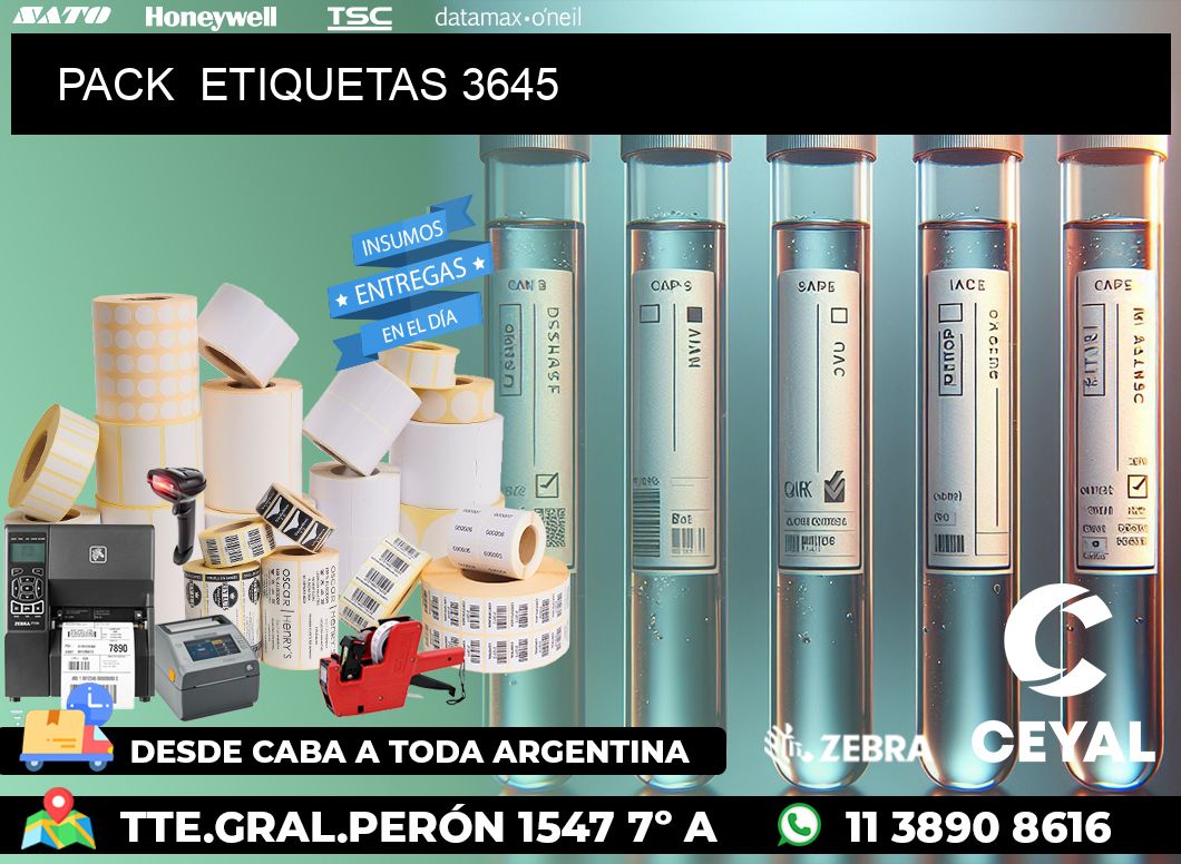 PACK ETIQUETAS 3645