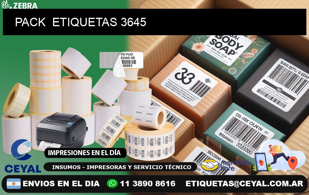 PACK ETIQUETAS 3645