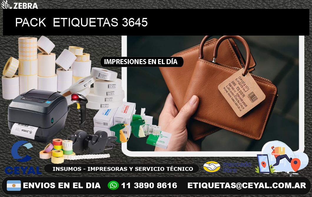 PACK ETIQUETAS 3645
