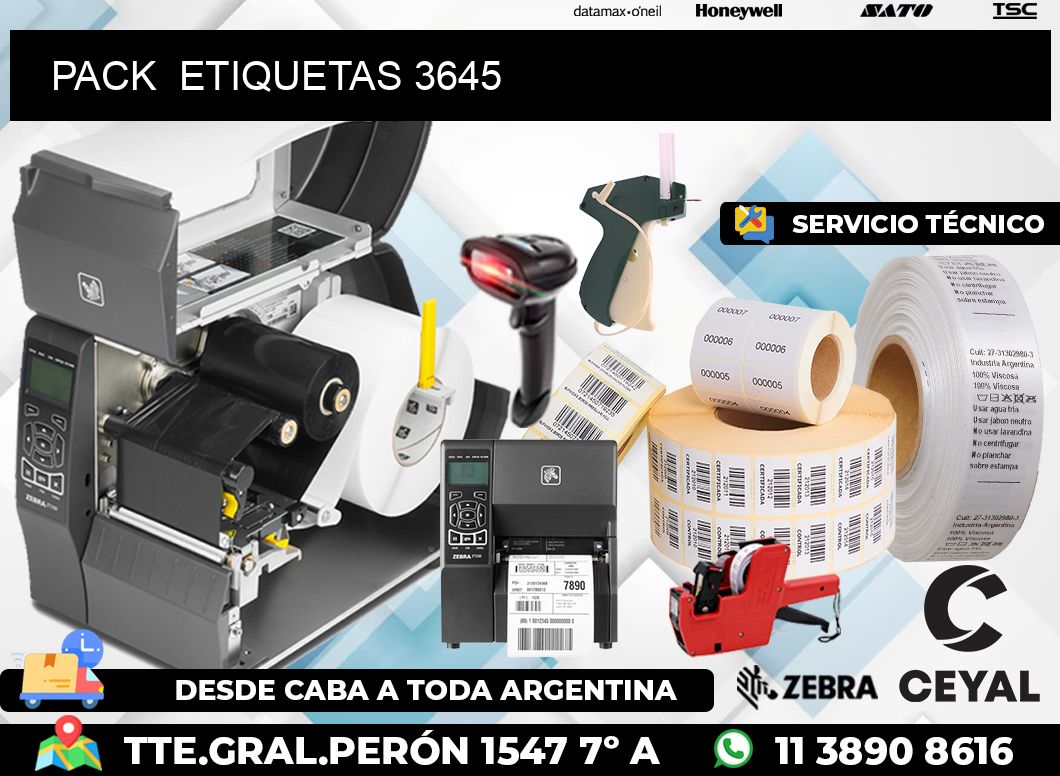 PACK ETIQUETAS 3645