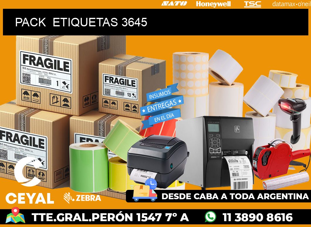PACK ETIQUETAS 3645