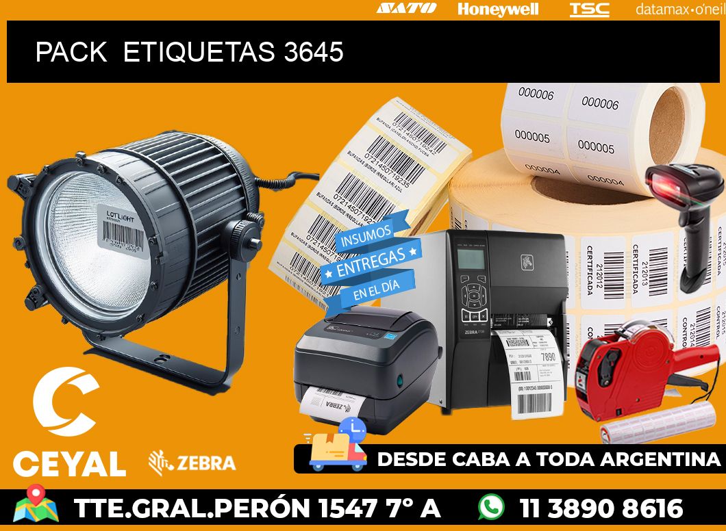 PACK ETIQUETAS 3645