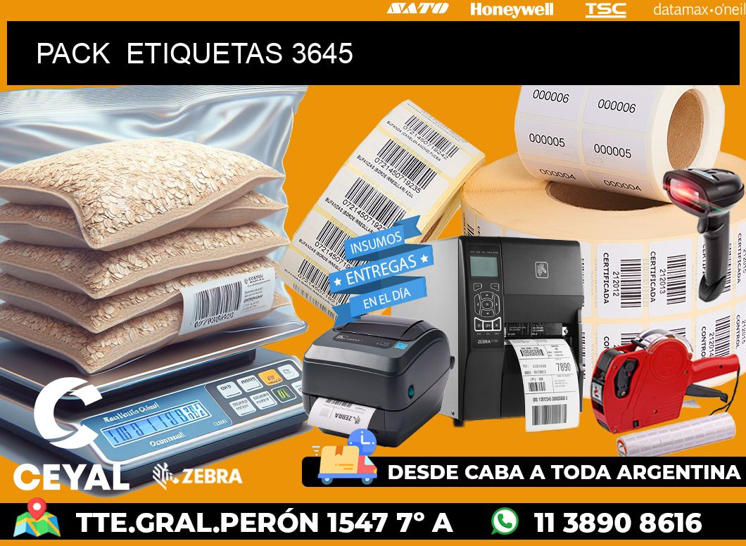 PACK ETIQUETAS 3645