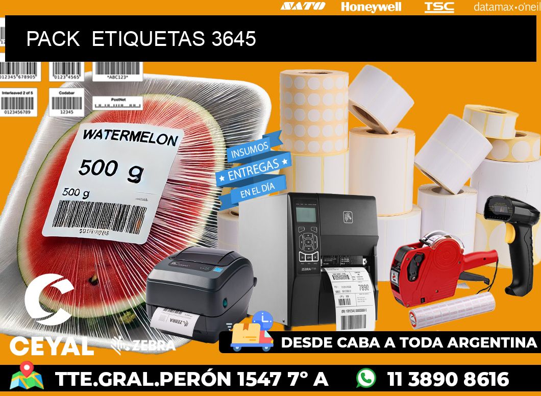 PACK ETIQUETAS 3645