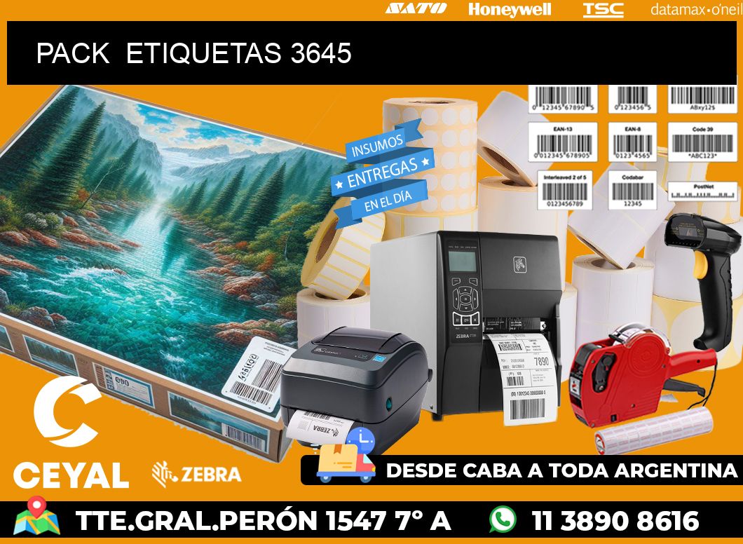 PACK ETIQUETAS 3645