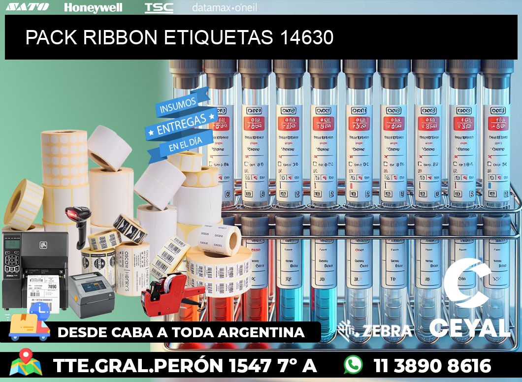 PACK RIBBON ETIQUETAS 14630