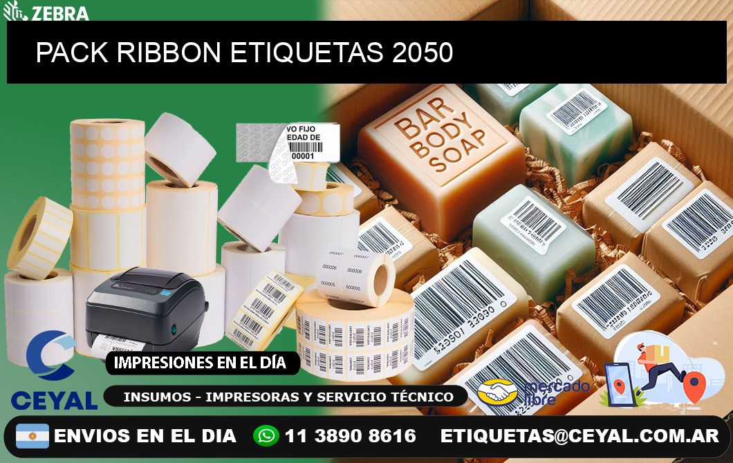 PACK RIBBON ETIQUETAS 2050