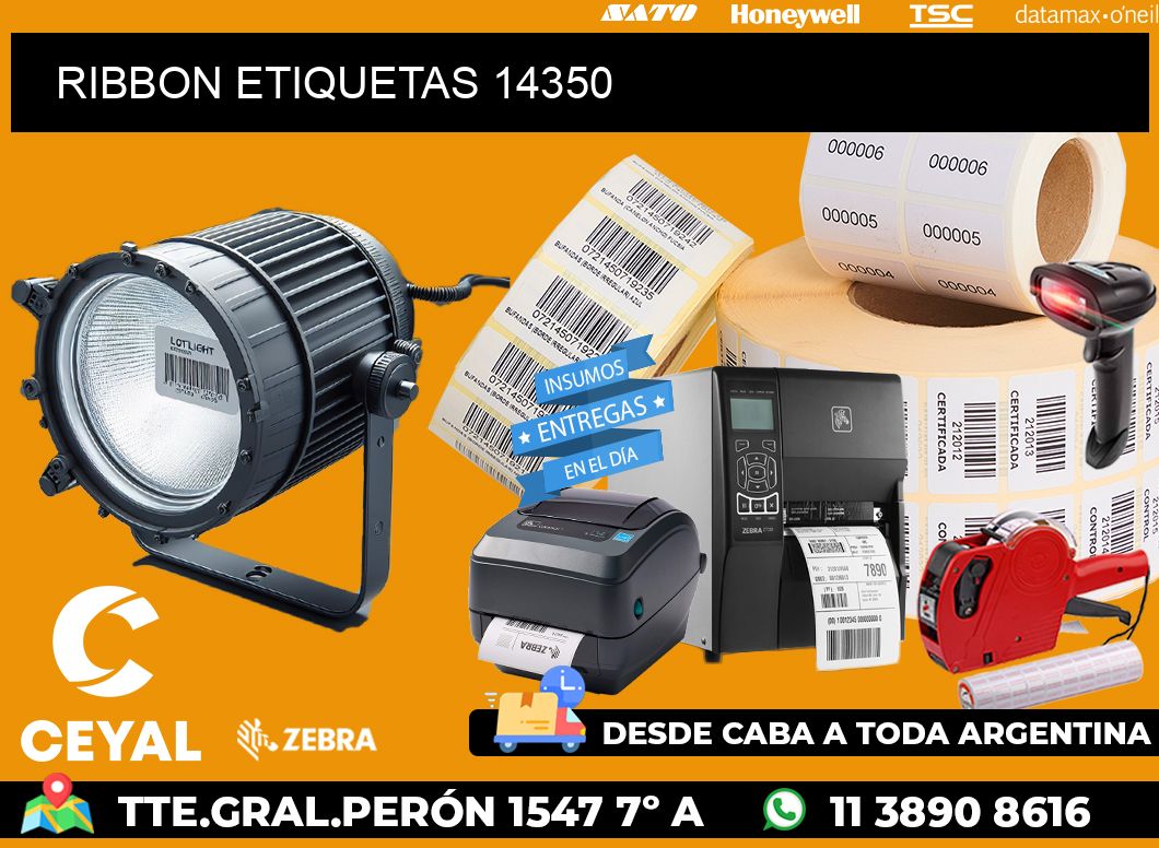 RIBBON ETIQUETAS 14350
