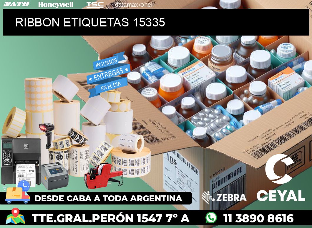 RIBBON ETIQUETAS 15335