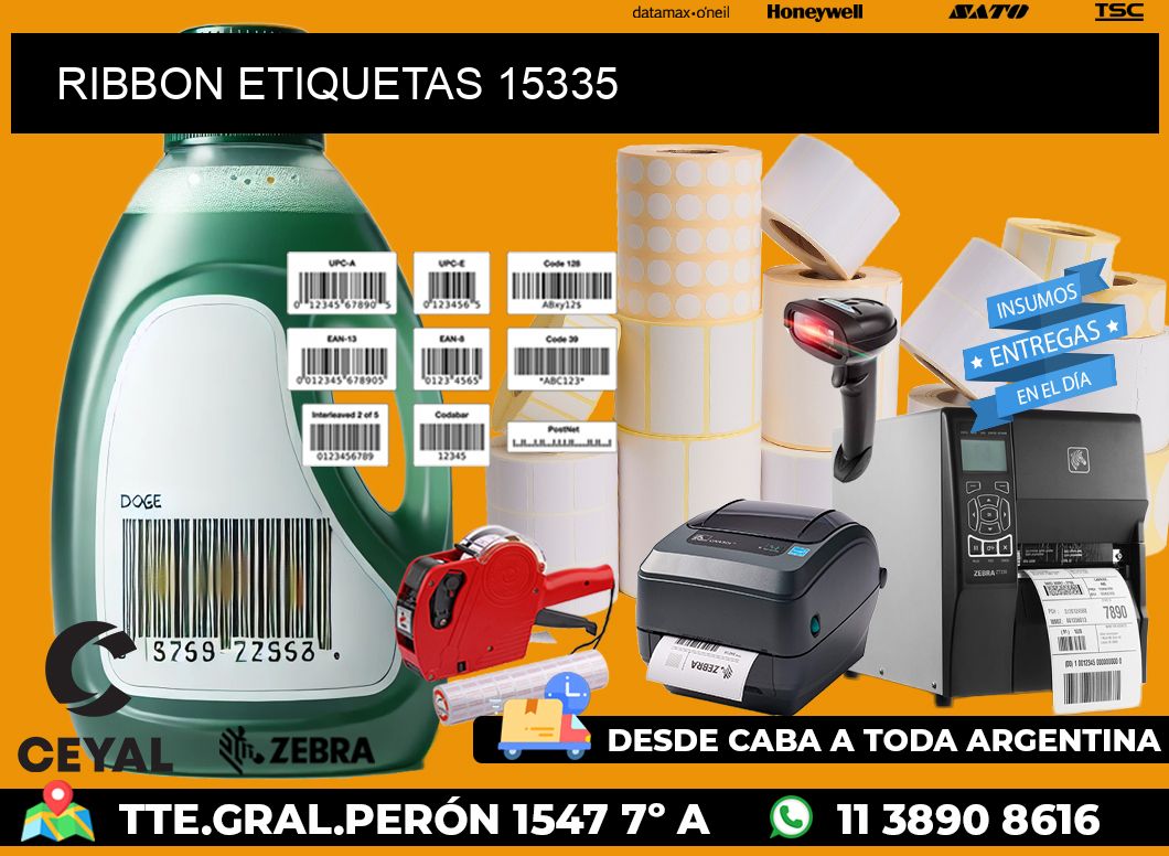 RIBBON ETIQUETAS 15335
