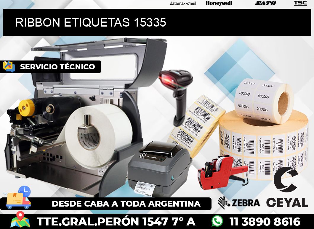 RIBBON ETIQUETAS 15335