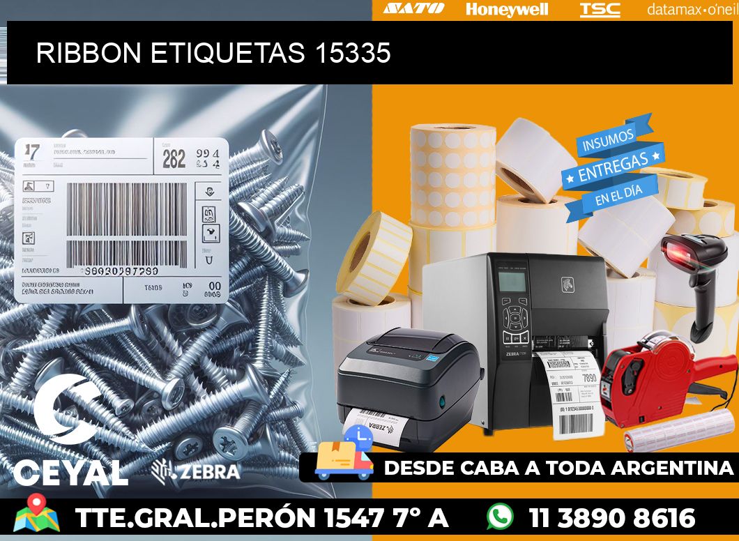 RIBBON ETIQUETAS 15335