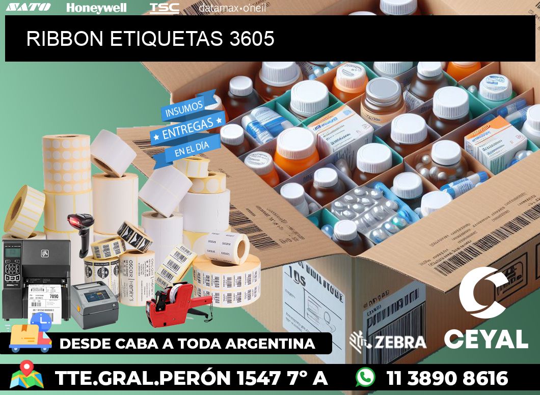 RIBBON ETIQUETAS 3605