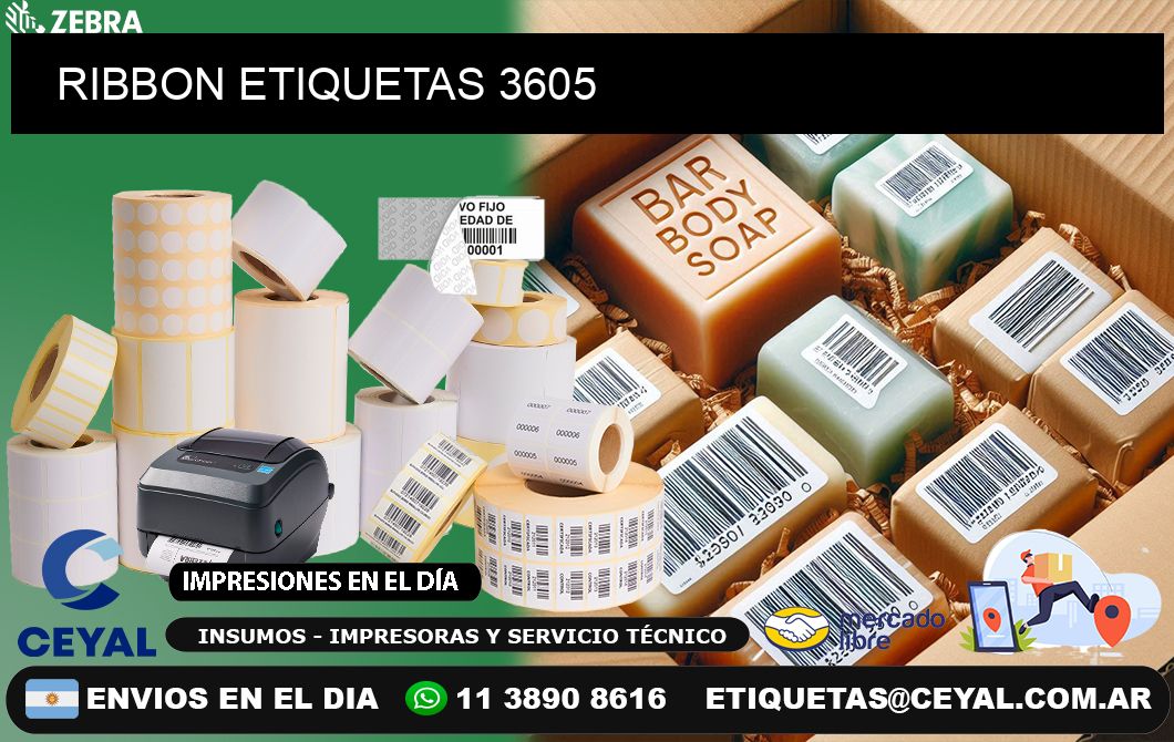 RIBBON ETIQUETAS 3605