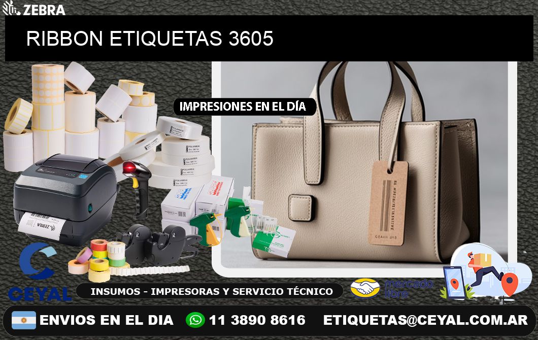 RIBBON ETIQUETAS 3605