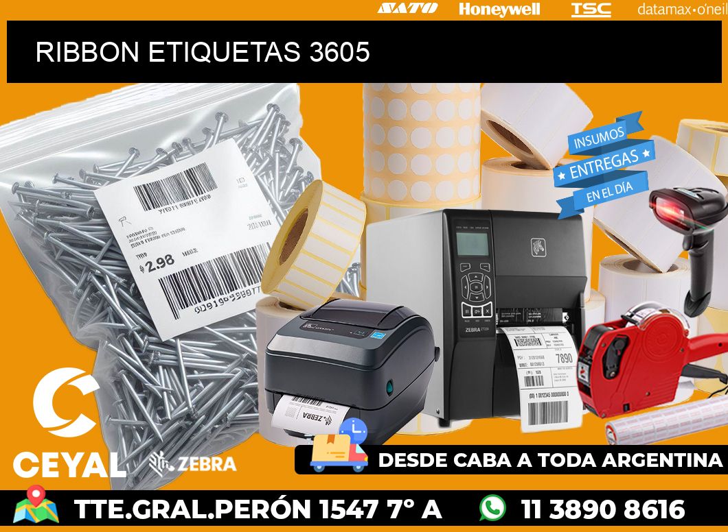 RIBBON ETIQUETAS 3605