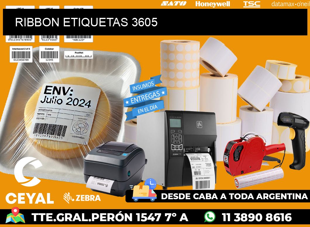 RIBBON ETIQUETAS 3605