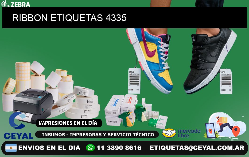 RIBBON ETIQUETAS 4335