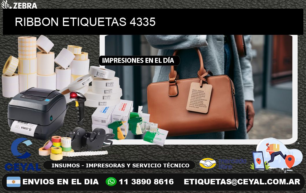 RIBBON ETIQUETAS 4335