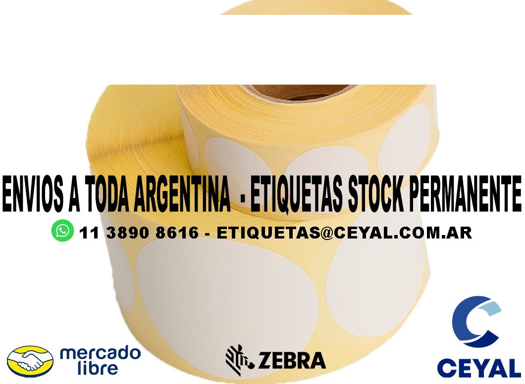 50 ROLLOS ETIQUETAS IMPRESAS 94 x 45 X 500 UNIDADES