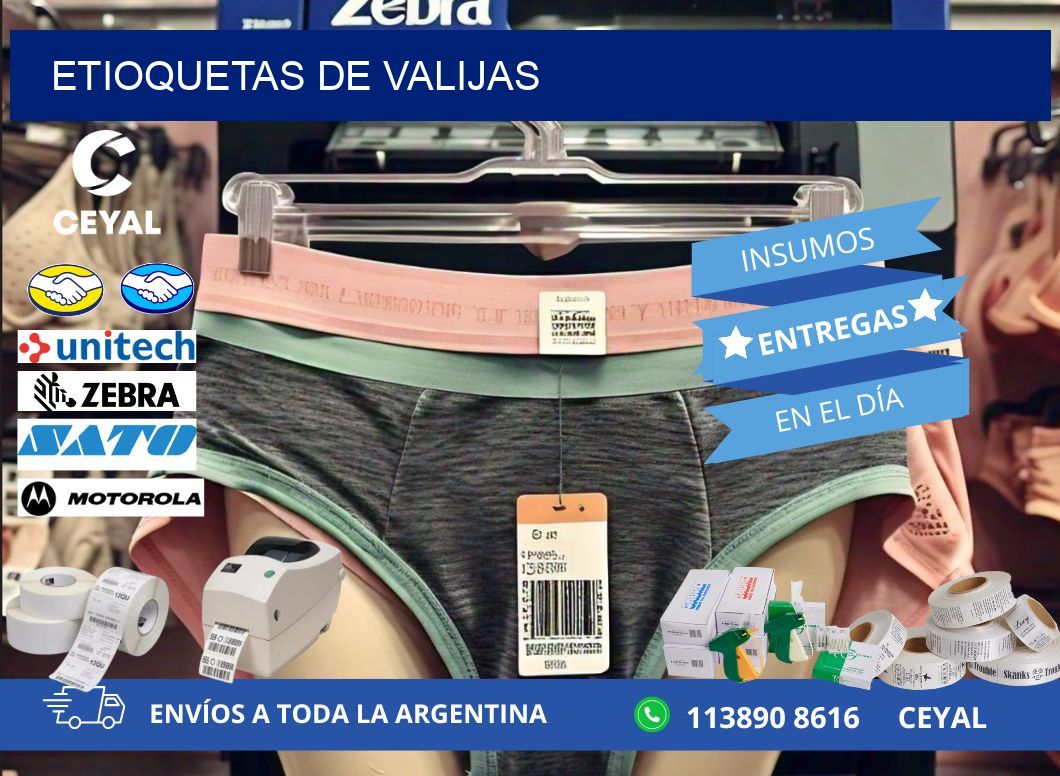 ETIOQUETAS DE VALIJAS