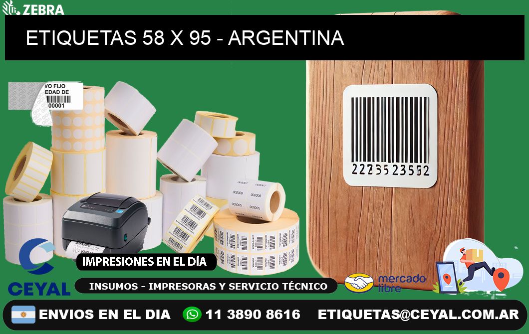ETIQUETAS 58 x 95 - ARGENTINA