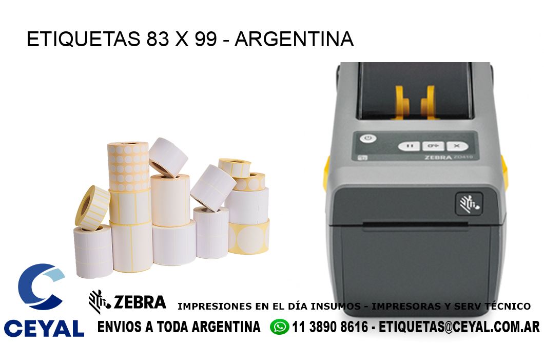 ETIQUETAS 83 x 99 - ARGENTINA
