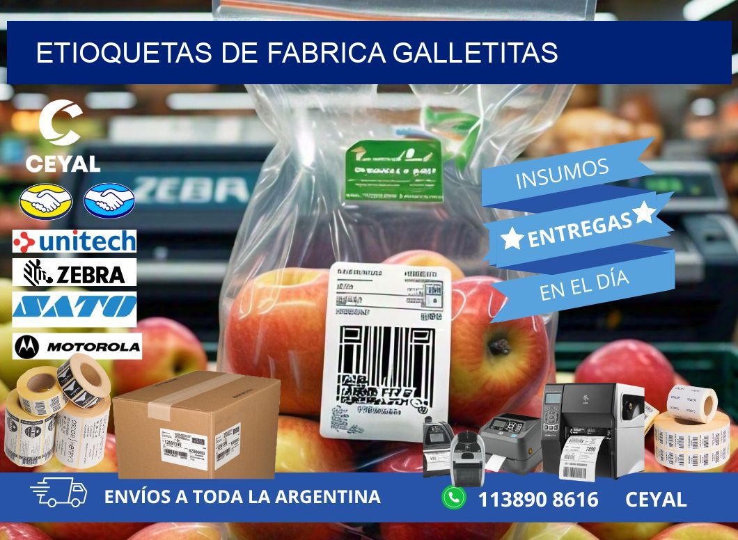 ETIOQUETAS DE FABRICA GALLETITAS
