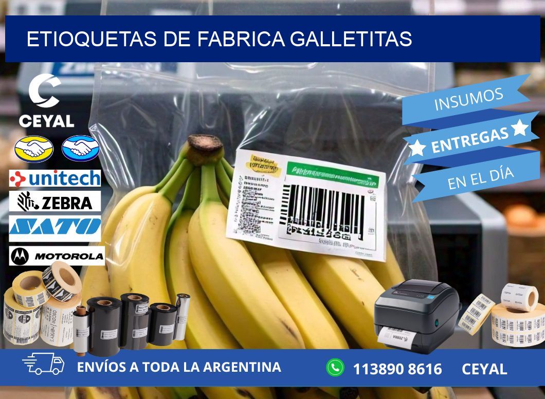 ETIOQUETAS DE FABRICA GALLETITAS