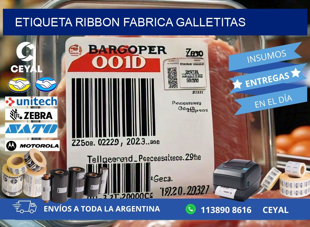 ETIQUETA RIBBON FABRICA GALLETITAS
