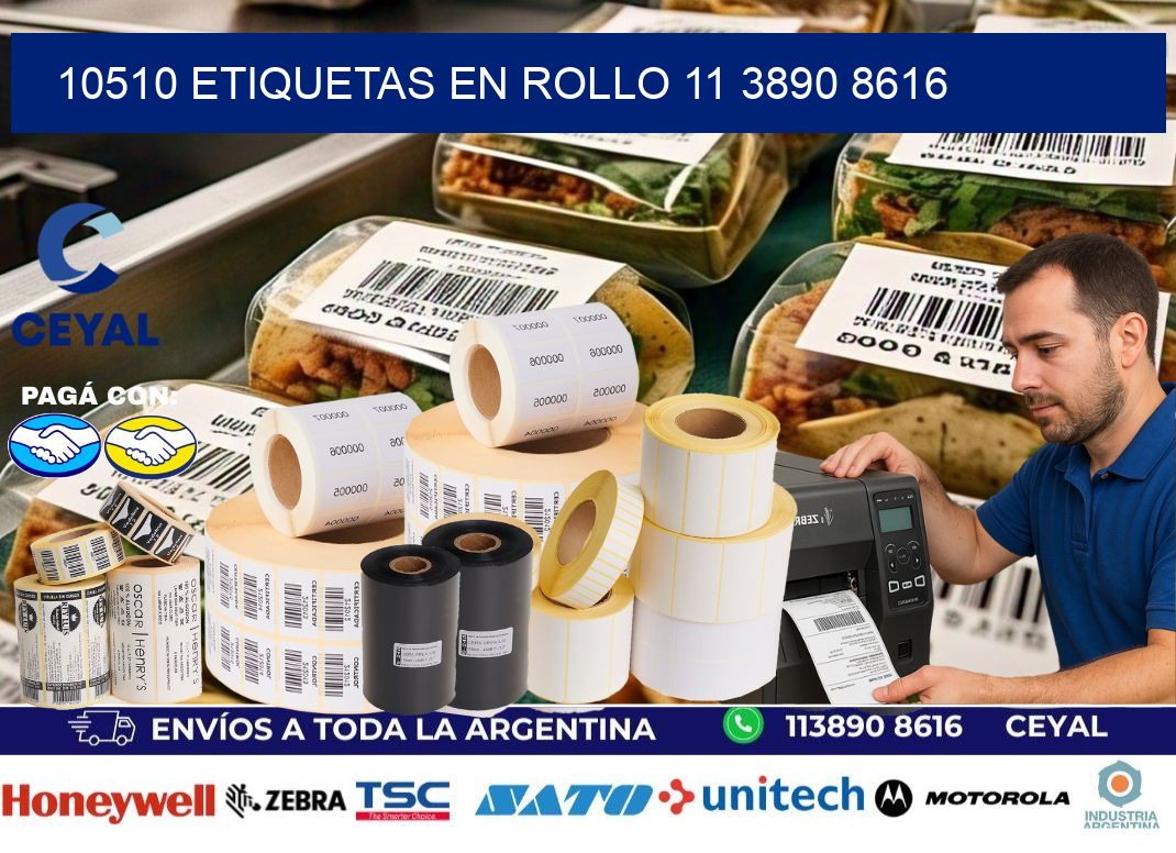 10510 ETIQUETAS EN ROLLO 11 3890 8616