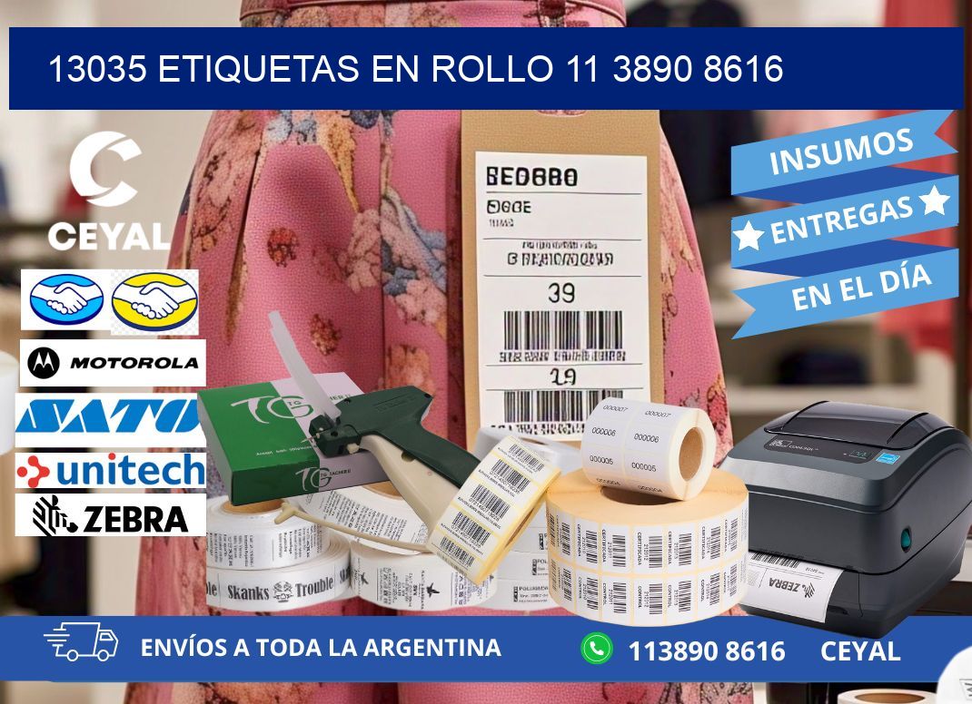 13035 ETIQUETAS EN ROLLO 11 3890 8616