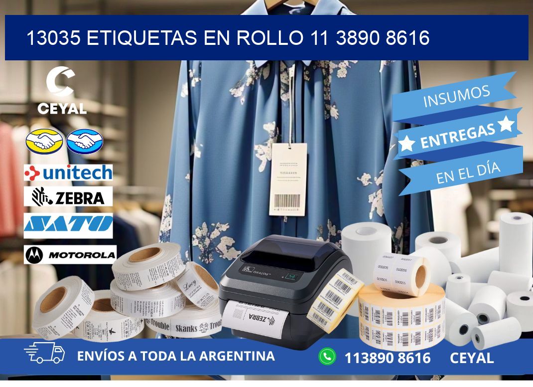 13035 ETIQUETAS EN ROLLO 11 3890 8616
