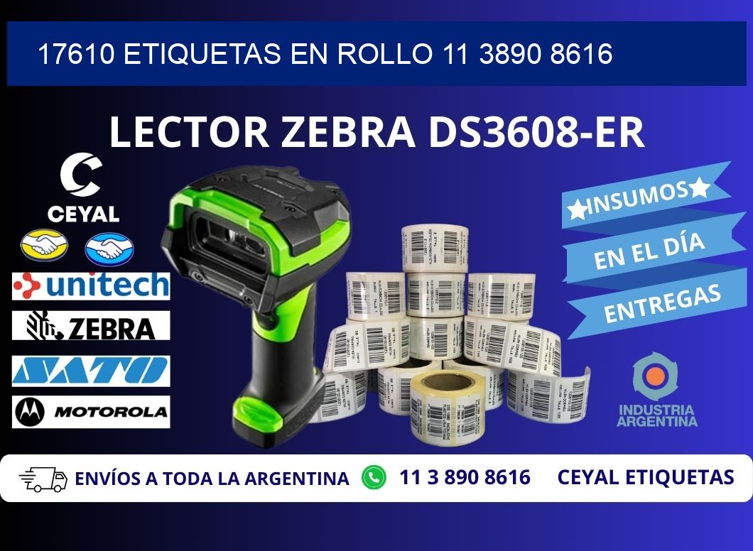 17610 ETIQUETAS EN ROLLO 11 3890 8616